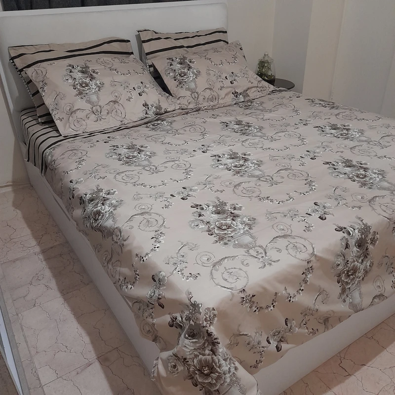 سرویس خواب 1 نفر 4 تکه مدل جام گل کد ۱۲۰