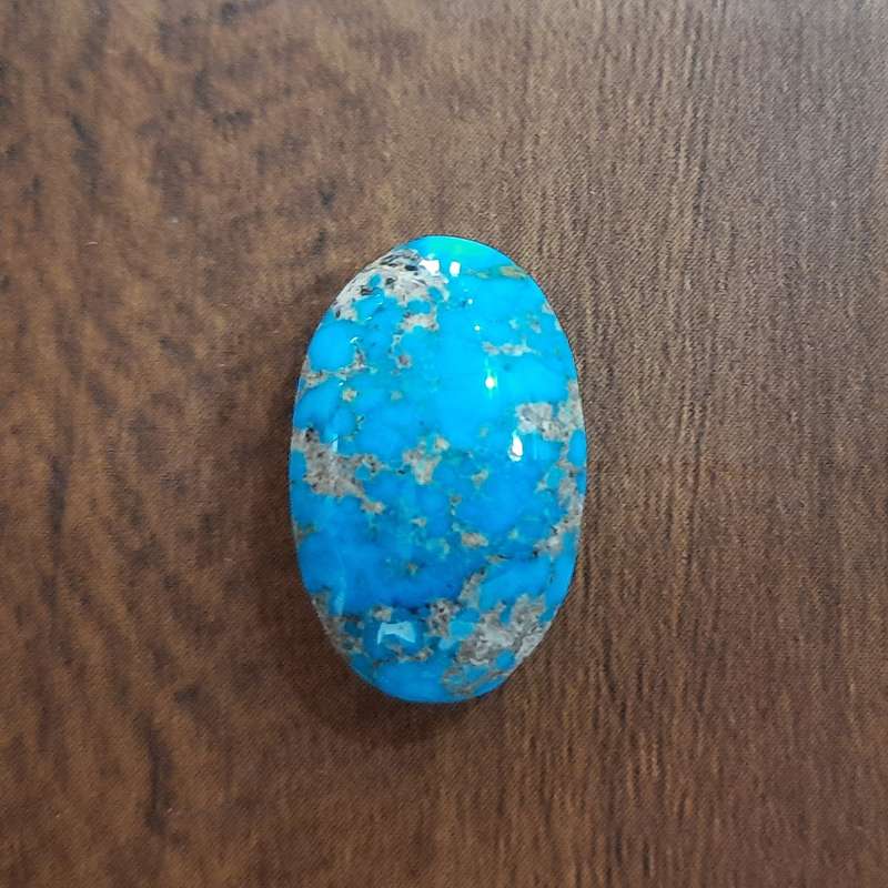 سنگ فيروزه شجر نيشابور مدل oval-1