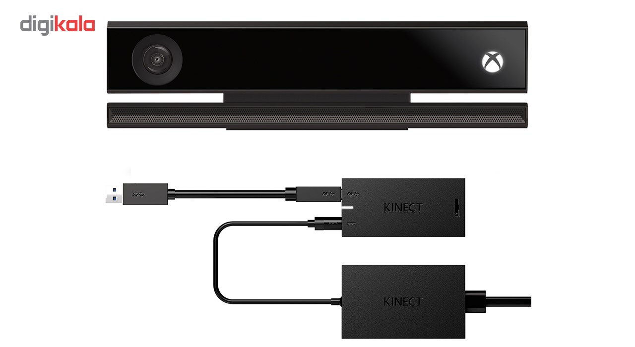 مجموعه حسگر حرکتی مایکروسافت مدل Kinect به همراه مبدل کینکت