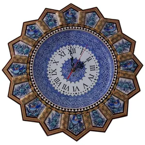 ساعت دیواری خاتم  و میناکاری مارکت لند کد Mkh166