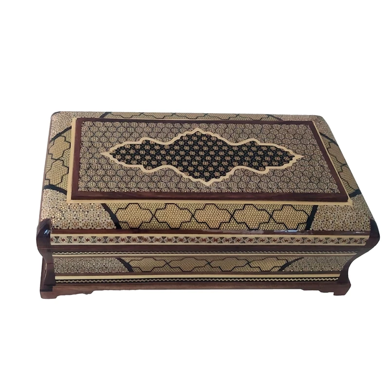 جای کارد و چنگال خاتم کاری چوبی طرح اعلا مدل K116