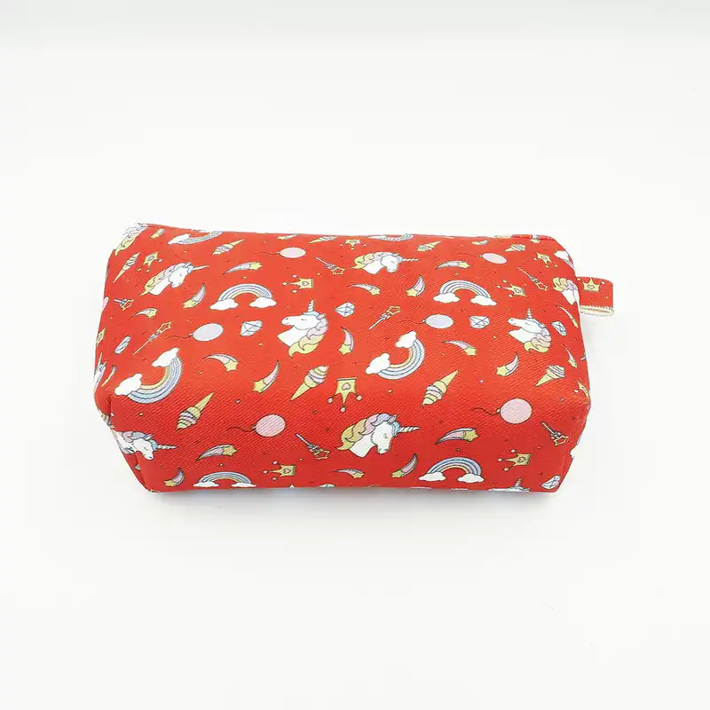 کیف لوازم آرایش زنانه مدل قایقی کجراه تک شاخ