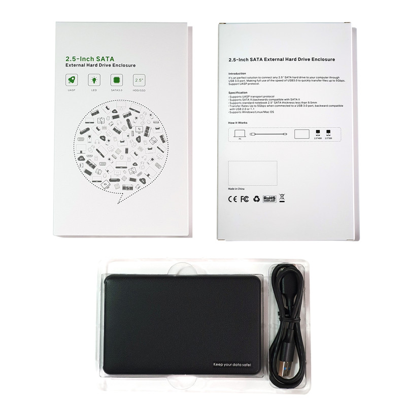 قاب هارد اکسترنال 2.5 اینچی مدل UASP/USB 3.0