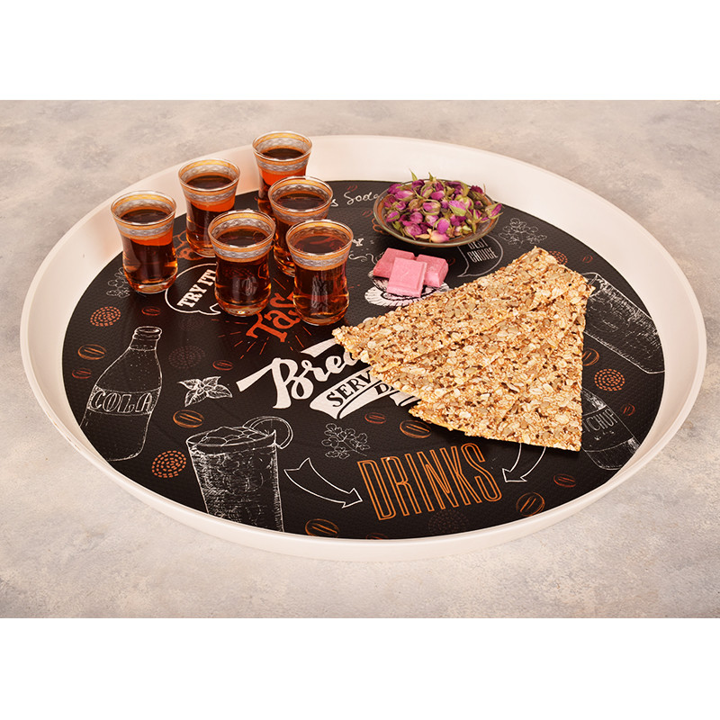 سینی مهروز مدل S-6005-52 طرح Drinks