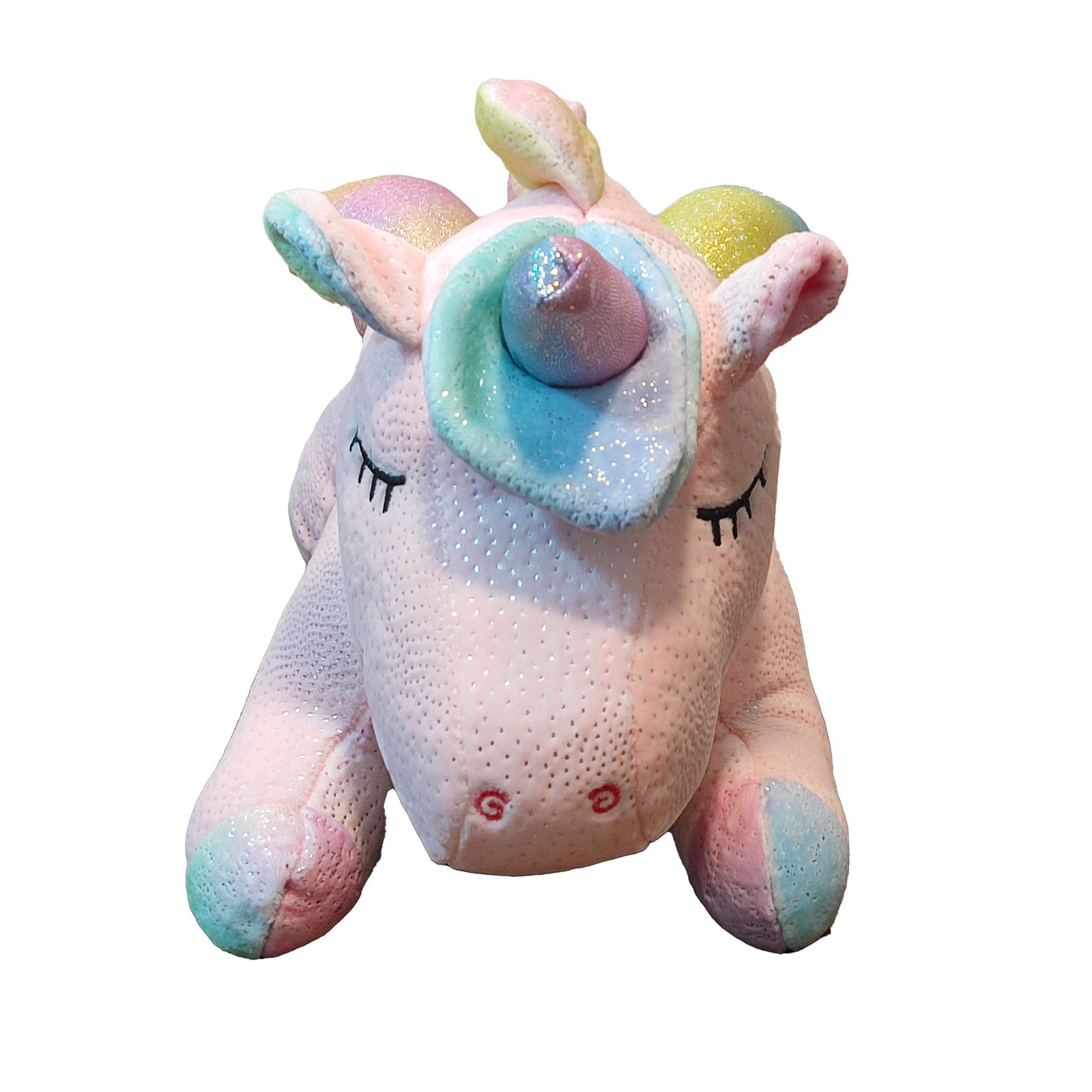 عروسک مدل یونیکورن اسب تک شاخ خوابیده کد DB20 طول 38 سانتیمتر - - 5