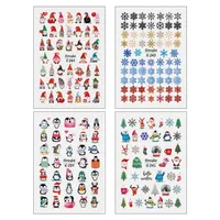 برچسب لنز ناخن مدل زمستان کد N039-41-43-44 مجموعه 4 عددی