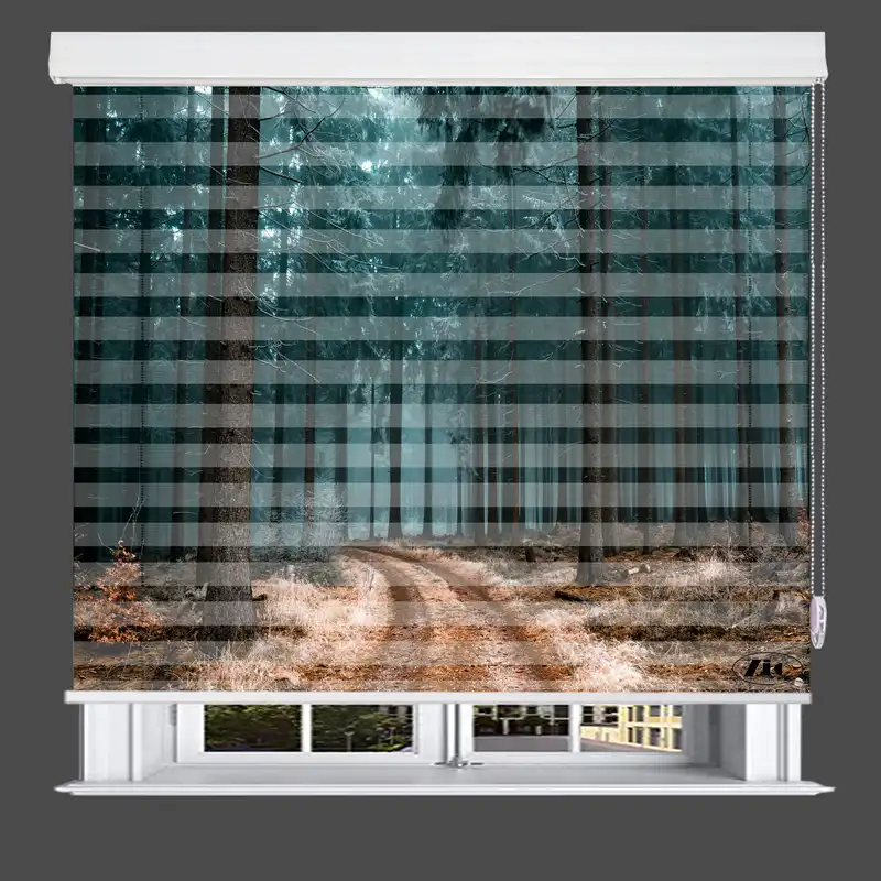 پرده زبرا زیو مدل O-7025 سایز 150x200 سانتی متر