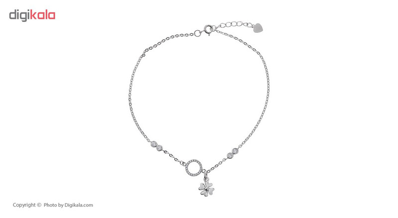 پابند نقره آی جواهر طرح فلاور کد 77288D