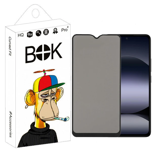 محافظ صفحه نمایش حریم شخصی بوک مدل Ultra View مناسب برای گوشی موبایل شیائومی redmi Note 14