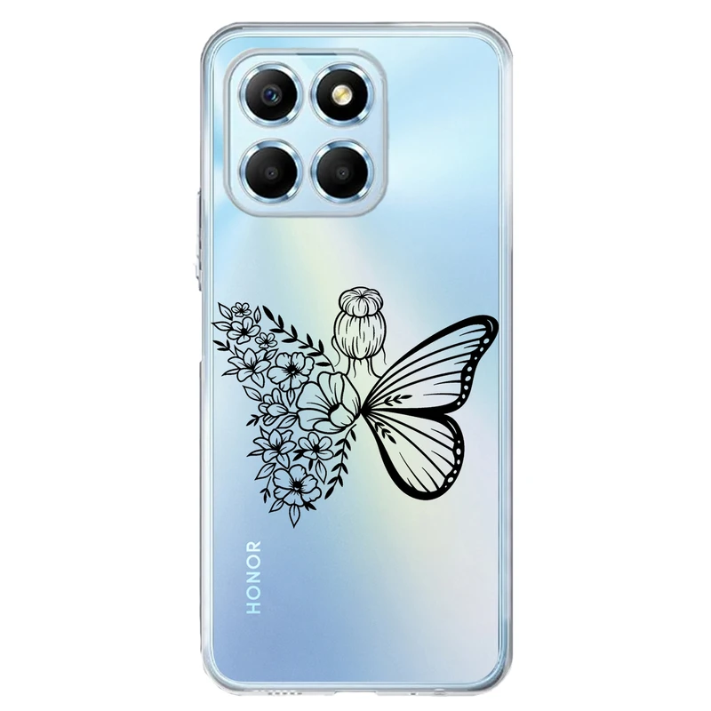 کاور مگافون طرح دختر پروانه ای مدل C53-B مناسب برای گوشی موبایل آنر X6A