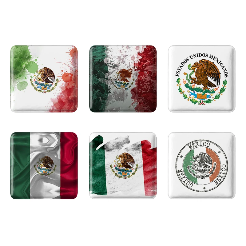 مگنت خندالو طرح پرچم مکزیک کد 1208B مجموعه 6 عددی