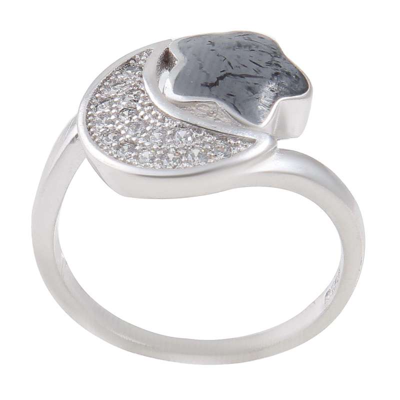 انگشتر نقره زنانه بازرگانی میلادی مدل فانتزی کد AWR_771