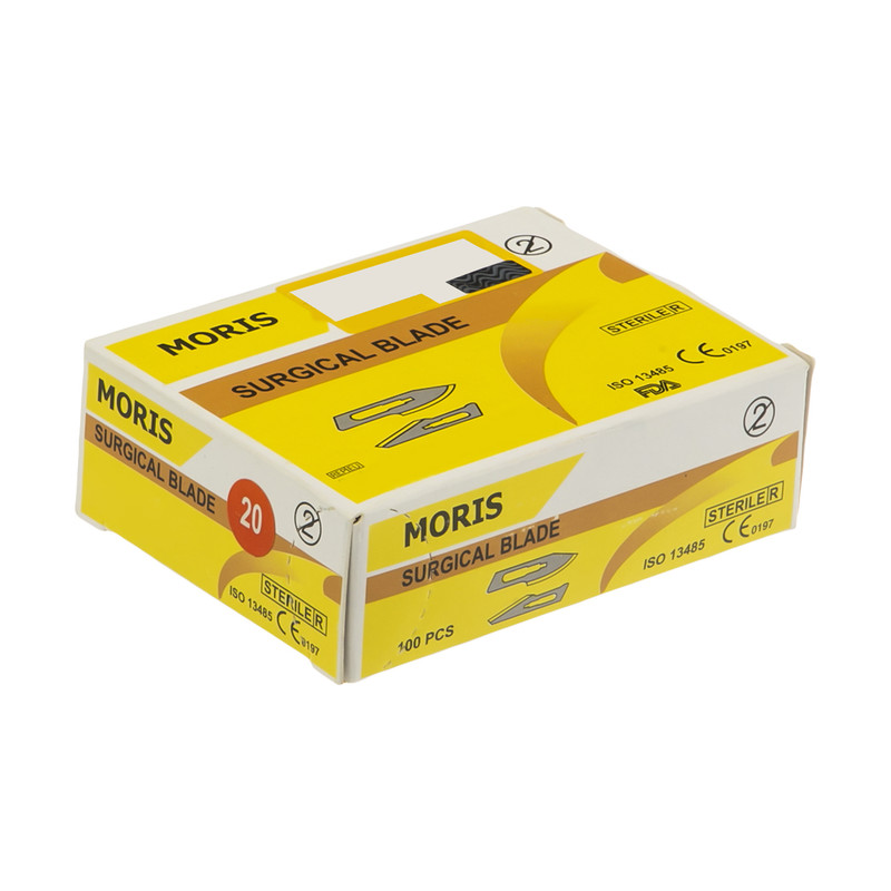 تیغ جراحی موریس مدل سایز 20 بسته 100 عددی