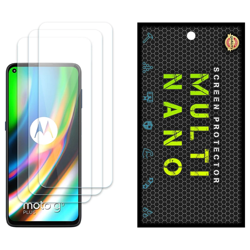 محافظ صفحه نمایش مولتی نانو مدل X-S3N مناسب برای گوشی موبایل موتورولا Moto G9 Plus بسته سه عددی