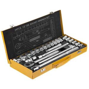 Dingqi 14001 Ratchet Wrench And Sockets Set 24PCS