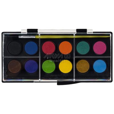 نقد و بررسی آبرنگ 12 رنگ آریا کد 1-5008 توسط خریداران