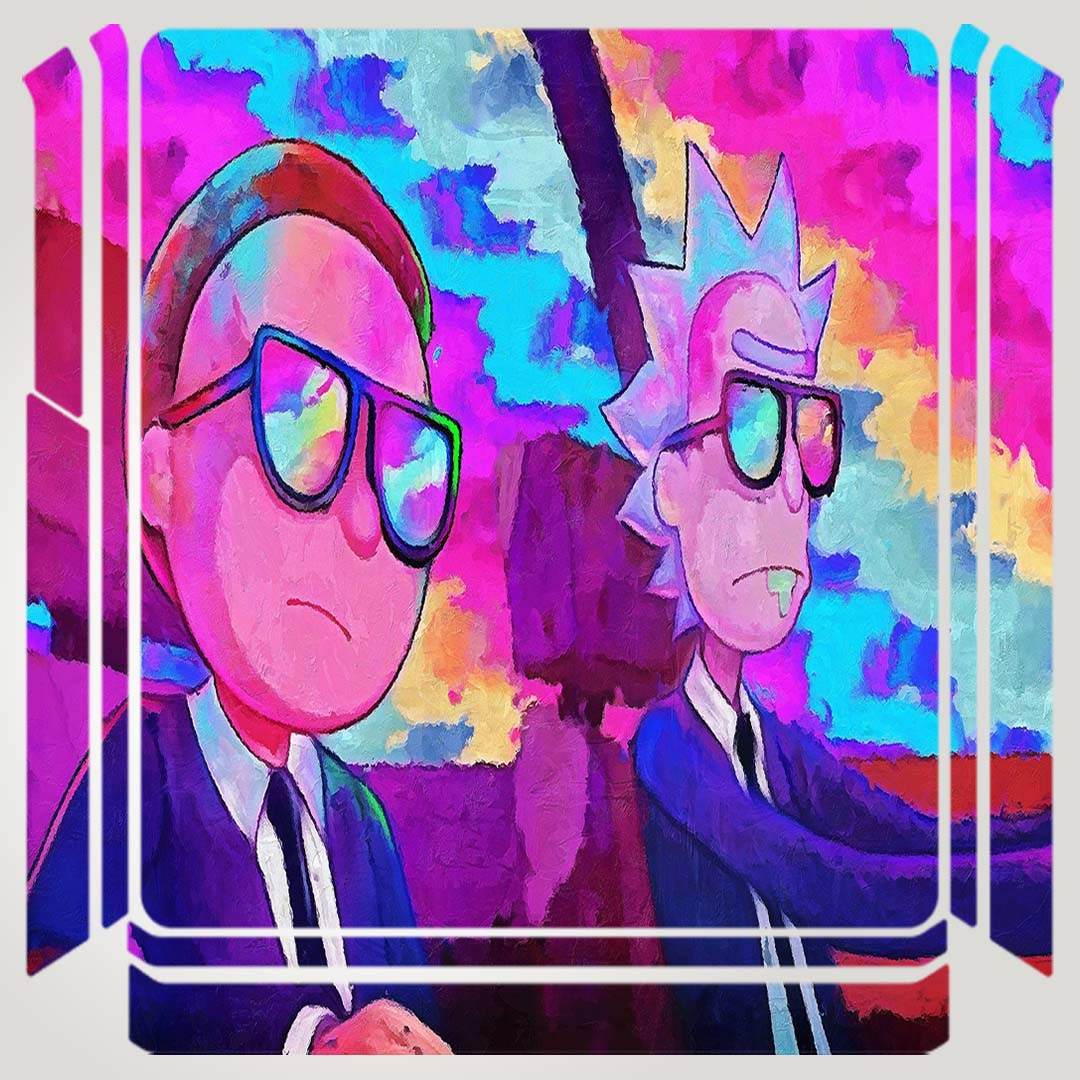 برچسب پلی استیشن ۴ مدل  rick and morty  کد PSS-358  