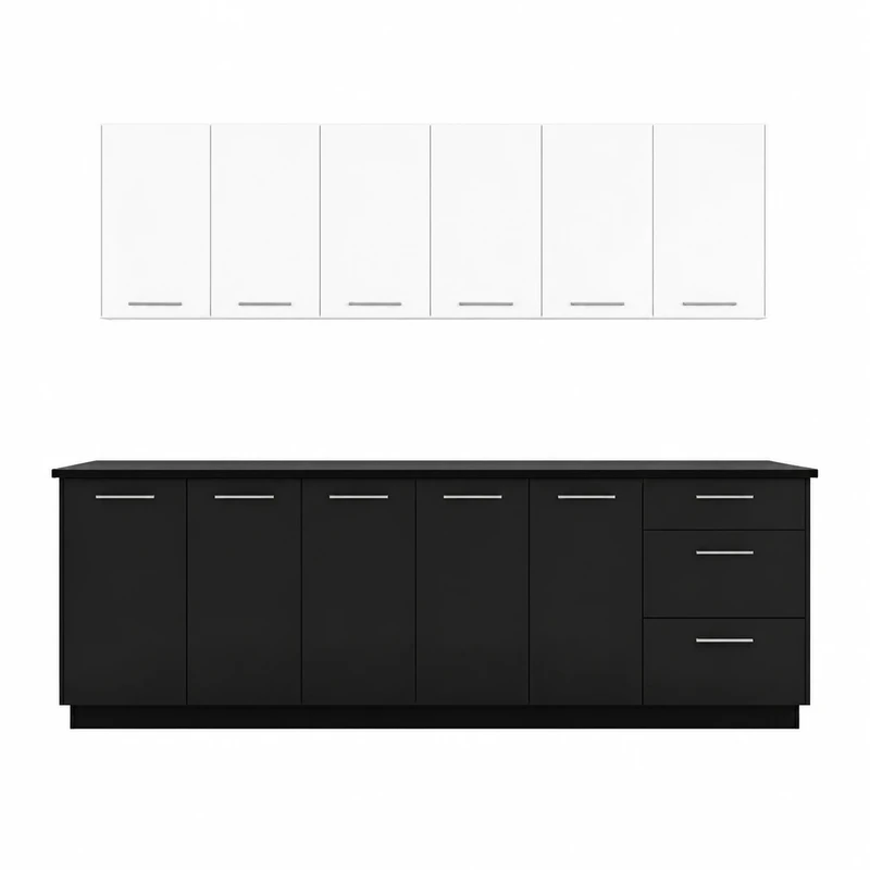 کابینت آشپزخانه زمینی/دیواری 7 در مدل ویکتوریا