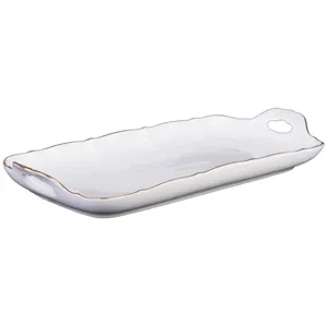 رولت خوری لیمون چینی طرح خط طلا مدل A1