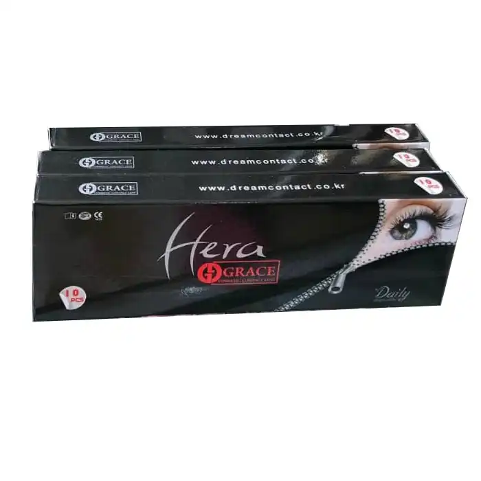 لنز چشم گریس هرا شماره 5 رنگ خاکستری دور مشکی