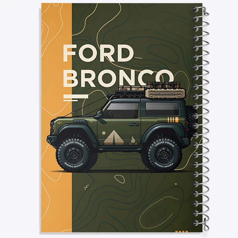 دفتر مشق 50 برگ خندالو طرح کمپر و طبیعت کد N2082