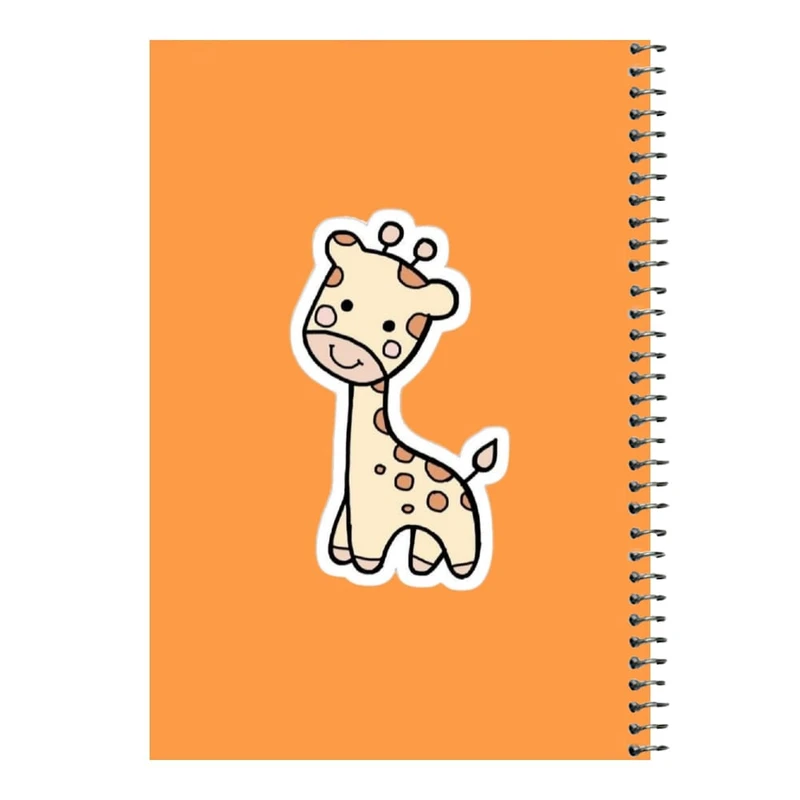 دفتر مشق 80 برگ اس جی مدل زرافه کد۱   