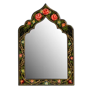 آینه گالری مهربانو طرح محرابی گل و مرغ کد 215001