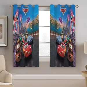 پرده نیروانا طرح مک کویین کودک مدل هازان کد 8245 سایز 140×200 سانتی متر