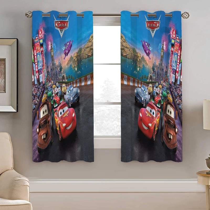 پرده نیروانا طرح مک کویین کودک مدل هازان کد 8245 سایز 140×200 سانتی متر