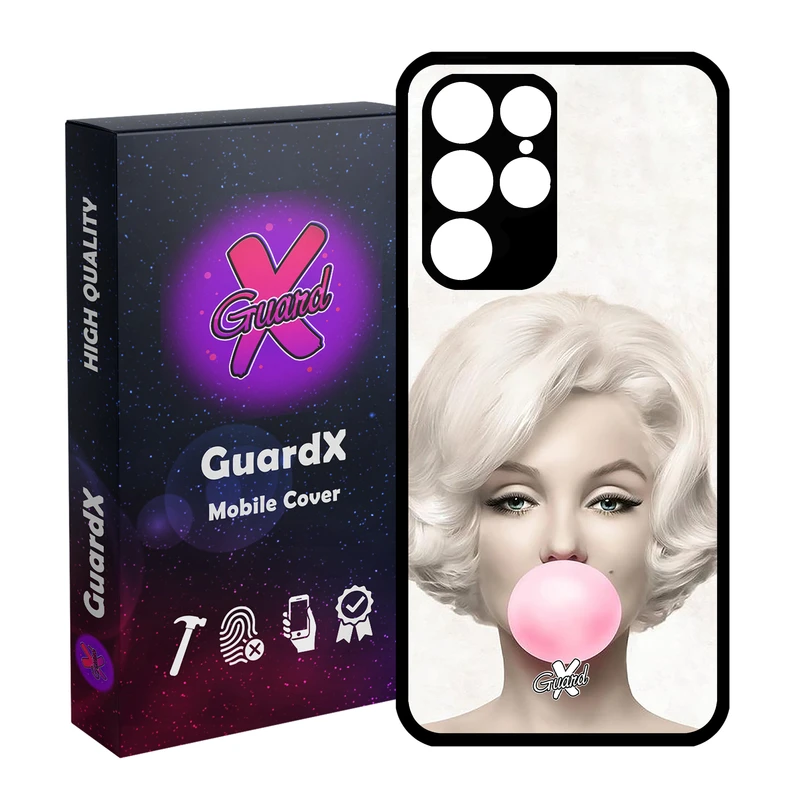 کاور گارد ایکس طرح Marilyn Monroe مدل Glass10257 مناسب برای گوشی موبایل سامسونگ Galaxy S22 Ultra