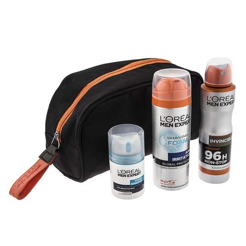 مجموعه بهداشتی آقایان لورآل سری Men Expert مدل Hydra Sensitive بسته 3 عددی