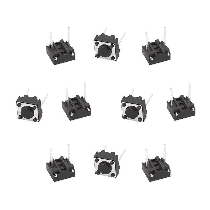 میکرو سوئیچ مدل Vertical-6×6×4.3-2P بسته 10 عددی