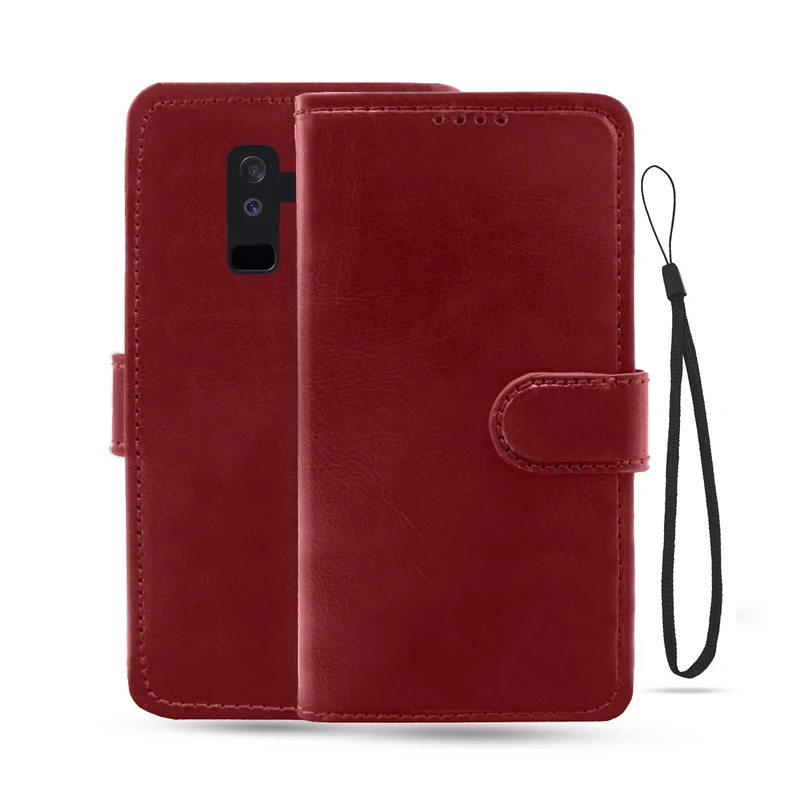  کیف کلاسوری لئون مدل Kiif_1 مناسب برای گوشی موبایل سامسونگ Galaxy j8 2018 به همراه  بند آویز