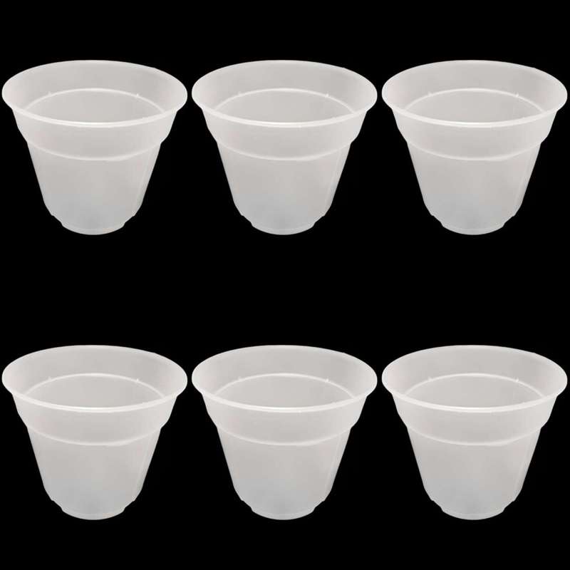 گلدان مدل شفاف ارکیده کد 14 بسته 6 عددی