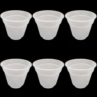 گلدان مدل شفاف ارکیده کد 16 بسته 6 عددی