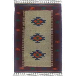 گلیم دستبافت یک متری کد pad 24130