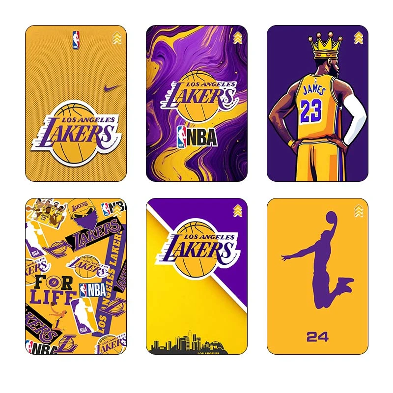 استيکر کارت کارنيکا طرح لیکرز کد 41493 مجموعه 6 عددی