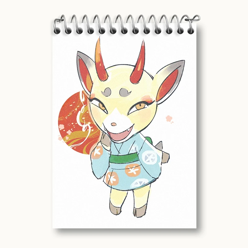 دفتر یادداشت 50 برگ خندالو مدل بازی انیمال کراسینگ (Animal Crossing) کد 32647