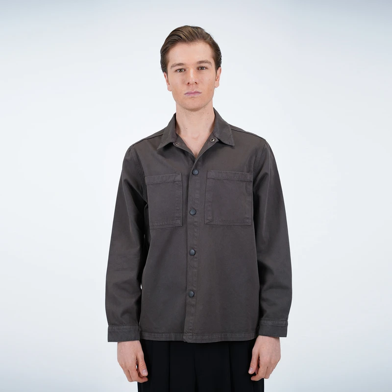 پیراهن آستین بلند یقه برگردان مردانه پاتن جامه مدل 04M8752