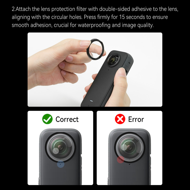 محافظ لنز اینستا360 تلسین مدل  S6-PTC-03-TIS_X3