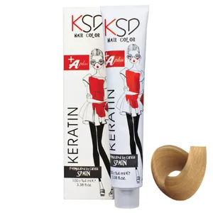 رنگ مو کی اس دی شماره 9.5 حجم 100 میلی لیتر بلوند طلایی خیلی روشن