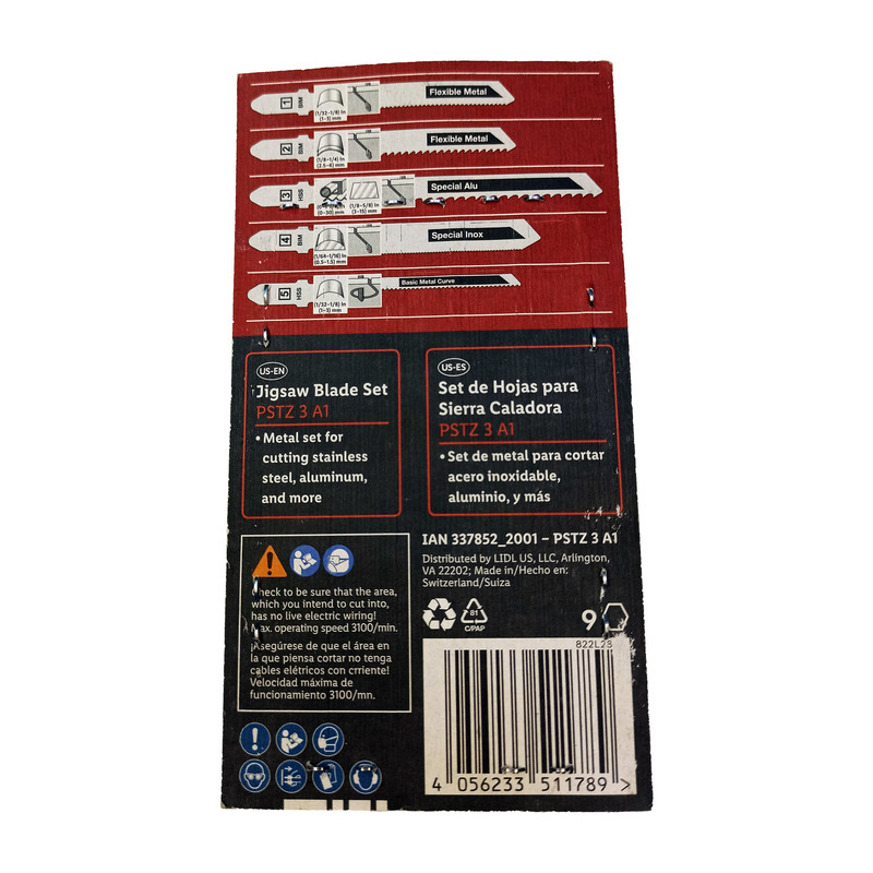 تیغه اره عمودبر پارکساید مدل PSTZ 3 A2 مجموعه 5 عددی تیغه اره عمودبر پارکساید مدل PSTZ 3 A2 مجموعه 5 عددی