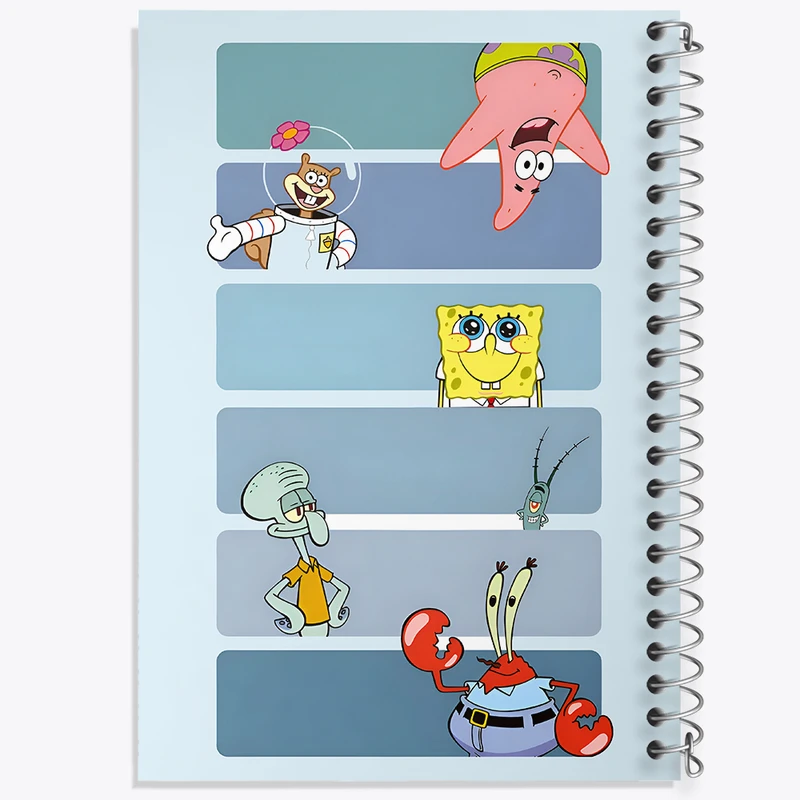 دفتر مشق 50 برگ خندالو طرح باب اسفنجی کد N4868