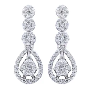 گوشواره طلا 18 عیار زنانه مدل 11207