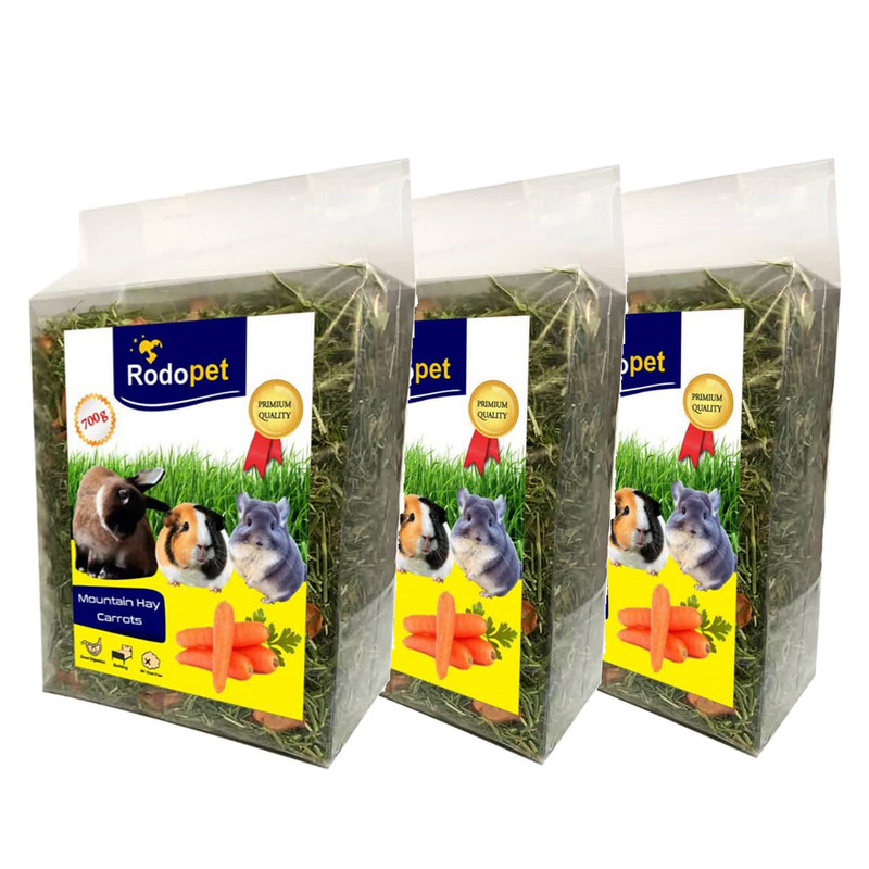 یونجه جوندگان ردوپت مدل هویج MHR Carrots 700 وزن 700 گرم بسته بندی 3 عددی