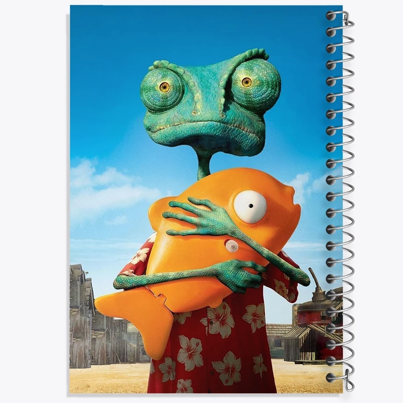 دفتر ژورنال نویسی 50 برگ خندالو مدل نقطه ای طرح انیمیشن رنگو کد F1942