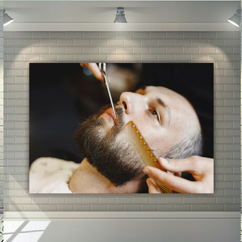 پوستر دیواری طرح آرایشگاه مردانه مدل SDP6816