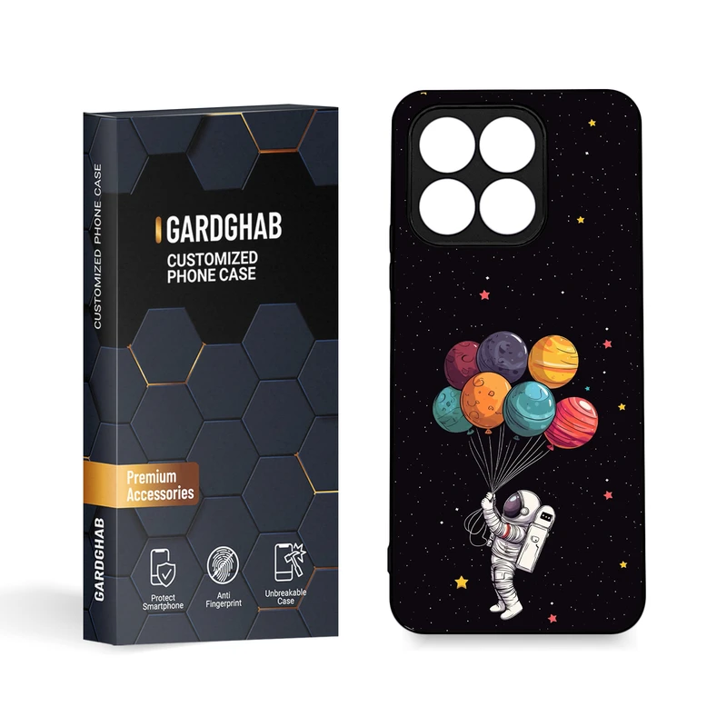 کاور گارد قاب مدل دورژله ای کهکشان مناسب برای گوشی موبایل آنر X8a 4G