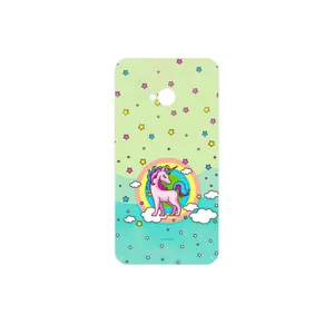 MAHOOT Rainbow unicorn adventure Cover Sticker for HTC One M7