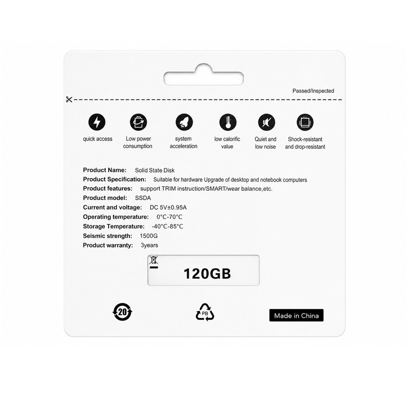 حافظه SSD اینترنال ساتا برند ProNX مدل SSDA ظرفیت 120 گیگابایت